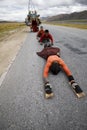 Tibetan on the pilgrimaging road