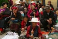 Tibetan pilgrims, Lhasa, Tibet