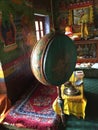 Tibetan Prayer Drum at Mulbek Monastery, Leh,