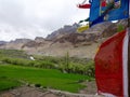 Tibetan Prayer Flags fluttering in the wind