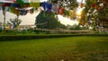 Prayer flags in Lumbini, Nepal Royalty Free Stock Photo