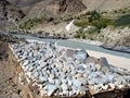 Tibetan prayer stones Royalty Free Stock Photo