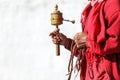 Tibetan Prayer Wheel in Bhutanese prayer, Bhutan Royalty Free Stock Photo