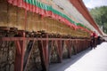 Tibetan prayer wheels