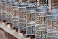Tibetan prayer wheels Royalty Free Stock Photo