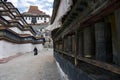 Tibetan prayer wheels