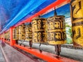 Tibetan praying wheel