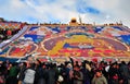 Tibetan Sho Dun Festival celebrated in Lhasa Royalty Free Stock Photo