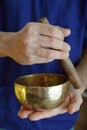 Tibetan Singing Bowl Royalty Free Stock Photo