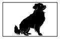 Tibetan Spaniel Dog silhouette, dog breeds logo, dog monogram logo Royalty Free Stock Photo