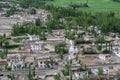 Tibetan stone houses at the green valley in Ladakh, India Royalty Free Stock Photo