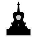 Tibetan stupa illustration Royalty Free Stock Photo