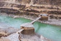 Tibetan style wooden overhanging bridge