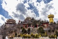 Tibetan temple at Turtle Mountain in Shangri La, Yunnan, China Royalty Free Stock Photo