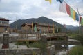 Tibetan village in China Royalty Free Stock Photo