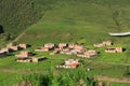 Tibetan village landscape in tibet Royalty Free Stock Photo