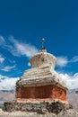 Tibetan white pagodas