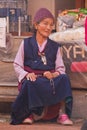 Tibetan woman of Boudhanath Temple, Kathmandu, Nepal Royalty Free Stock Photo