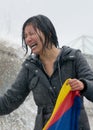 Tibetan Woman Crying