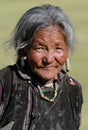 Tibetan woman portrait Royalty Free Stock Photo