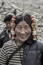 Tibetan woman portrait Royalty Free Stock Photo