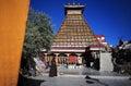 An Tibetan woman was praying under The pagoda of ten thousands Buddha