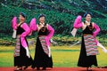 Tibetan women dancing Royalty Free Stock Photo