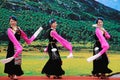 Tibetan women dancing Royalty Free Stock Photo