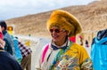 Tibetans in national clothes on holiday