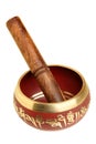 Tibetian singing bowl Royalty Free Stock Photo