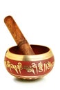 Tibetian singing bowl Royalty Free Stock Photo