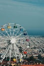 Tibidabo amusement park wheel Barcelona