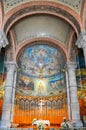 Tibidabo cathedral interiors in Barcelona, Spain