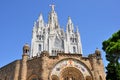 Tibidabo church in Barcelona, Spain.
