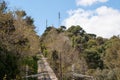 The Tibidabo Funicular in city of Barcelona Royalty Free Stock Photo