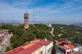 Tibidabo theme park mountain in Barcelona, Catalonia, Spain. Royalty Free Stock Photo