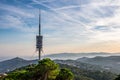 Tibidabo theme park mountain in Barcelona, Catalonia, Spain. Royalty Free Stock Photo