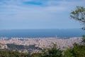 Tibidabo theme park mountain in Barcelona, Catalonia, Spain. Royalty Free Stock Photo