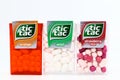 TIC TAC Mint, Orange and Strawberry mix candies. Tic Tac is a brand of Ferrero