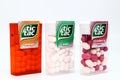 TIC TAC Mint, Orange and Strawberry mix candies. Tic Tac is a brand of Ferrero