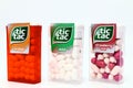 TIC TAC Mint, Orange and Strawberry mix candies. Tic Tac is a brand of Ferrero