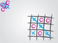 Tic tac toe background Royalty Free Stock Photo