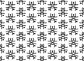Tic Tac Toe. Black and white seamless pattern full od tic tac toe, Noughts and crosses, Xs and Os Royalty Free Stock Photo