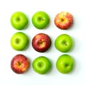 Tic tac toe game with apples Royalty Free Stock Photo