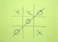 Tic Tac Toe game. Kids leisure game. Social game.