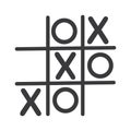 Tic Tac Toe Game  Vector illustration icon template  design Royalty Free Stock Photo