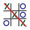 Tic Tac Toe Game Vector illustration icon template design