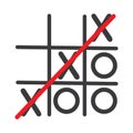 Tic Tac Toe Game  Vector illustration icon template  design Royalty Free Stock Photo