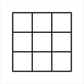Tic Tac Toe Grid Framed Game Board Royalty Free Stock Photo