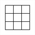 Tic Tac Toe Grid Framed Game Board Royalty Free Stock Photo